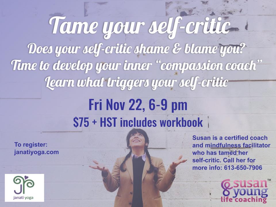 tame your self critic workshop